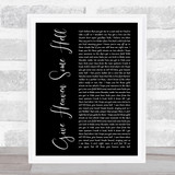 Hardy Give Heaven Some Hell Black Script Song Lyric Music Art Print