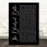 Houghton Weavers The Blackpool Belle Black Script Song Lyric Music Art Print