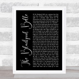Houghton Weavers The Blackpool Belle Black Script Song Lyric Music Art Print