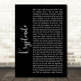 3 Doors Down Kryptonite Black Script Song Lyric Quote Music Print