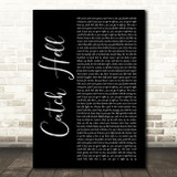 Adam Calhoun Catch Hell Black Script Song Lyric Quote Music Print