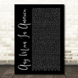 Blue October Any Man In America Black Script Song Lyric Quote Music Print