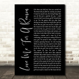 Boyzone Love Me For A Reason Black Script Song Lyric Quote Music Print