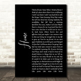 Diana Ross Home Black Script Song Lyric Quote Music Print