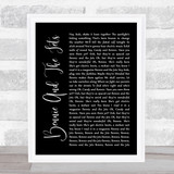 Elton John Bennie And The Jets Black Script Song Lyric Quote Music Print