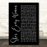 Garth Brooks She's Every Woman Black Script Song Lyric Quote Music Print