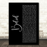 Gavin DeGraw Belief Black Script Song Lyric Quote Music Print