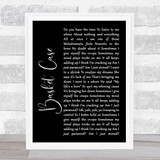 Green Day Basket Case Black Script Song Lyric Quote Music Print