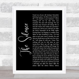 Halestorm The Silence Black Script Song Lyric Quote Music Print