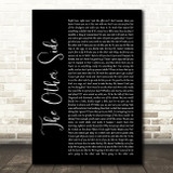 Hugh Jackman & Zac Efron The Other Side Black Script Song Lyric Quote Music Print