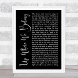 Joe Cocker Up Where We Belong Black Script Song Lyric Quote Music Print