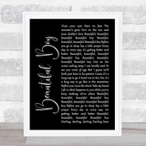 John Lennon Beautiful Boy (Darling Boy) Black Script Song Lyric Quote Music Print