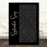 JP Cooper September Song Black Script Song Lyric Quote Music Print