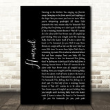Kane Brown Homesick Black Script Song Lyric Quote Music Print