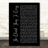Katie Melua The Closest Thing To Crazy Black Script Song Lyric Quote Music Print