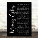 Oasis Morning Glory Black Script Song Lyric Quote Music Print