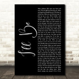 Reba McEntire I'll Be Black Script Song Lyric Quote Music Print