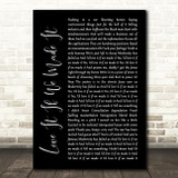 The 1975 Love It If We Made It Black Script Song Lyric Quote Music Print