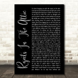 The Avett Brothers Rejects In The Attic Black Script Song Lyric Quote Music Print