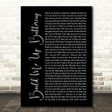 The Foundations Build Me Up Buttercup Black Script Song Lyric Quote Music Print