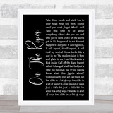 The Wonder Stuff On The Ropes Black Script Song Lyric Quote Music Print