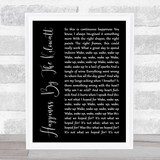 Alexisonfire Happiness By The Kilowatt Black Script Song Lyric Quote Print
