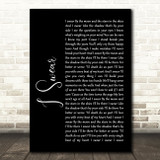 All 4 One I Swear Black Script Song Lyric Quote Print
