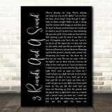 Blind Pilot 3 Rounds And A Sound Black Script Song Lyric Quote Print