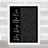 Florence + The Machine Dog Days Are Over Black Script Song Lyric Quote Print