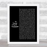 Frightened Rabbit Poke Black Script Song Lyric Quote Print