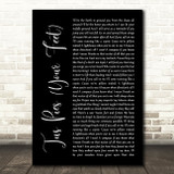 Nahko Medicine For The People Tus Pies Your Feet Black Script Song Lyric Print