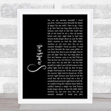 Regina Spektor Samson Black Script Song Lyric Quote Print
