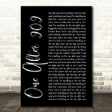 The Beatles One After 909 Black Script Song Lyric Quote Print