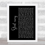 The Fureys Steal away Black Script Song Lyric Quote Print
