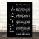 The Pretenders I'll Stand By You Black Script Song Lyric Quote Print