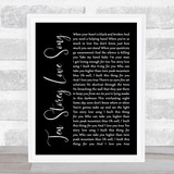 The Stone Roses Ten Storey Love Song Black Script Song Lyric Quote Print