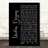 Todd Rundgren Useless Begging Black Script Song Lyric Quote Print