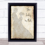 Chris De Burgh The Lady In Red Man Lady Dancing Song Lyric Print