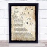 George Strait The Man In Love With You Man Lady Dancing Song Lyric Quote Music Print