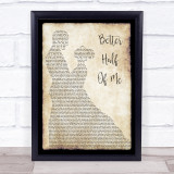 Tom Walker Better Half Of Me Man Lady Dancing Song Lyric Quote Music Print