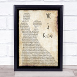 Art Garfunkel All I Know Man Lady Dancing Song Lyric Quote Print