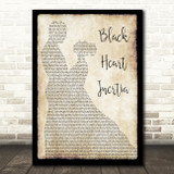 Incubus Black Heart Inertia Man Lady Dancing Song Lyric Quote Print
