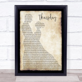 Jess Glynne Thursday Man Lady Dancing Song Lyric Quote Print