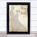 Oasis Song Bird Man Lady Dancing Song Lyric Quote Print