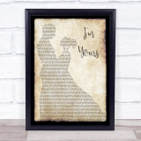 The Script I'm Yours Man Lady Dancing Song Lyric Quote Print
