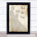 George Michael Heal The Pain Man Lady Dancing Song Lyric Quote Print