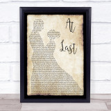 Etta James At Last Song Lyric Man Lady Dancing Quote Print