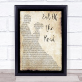 Boyz II Men End Of The Road Man Lady Dancing Song Lyric Quote Print