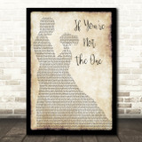 Daniel Bedingfield If You're Not The One Man Lady Dancing Song Lyric Quote Print