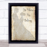 Joe Cocker Up Where We Belong Man Lady Dancing Song Lyric Quote Print